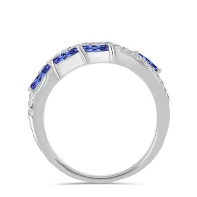 BUY 925 SILVER RING WITH TANZANITE GEMSTONE RING